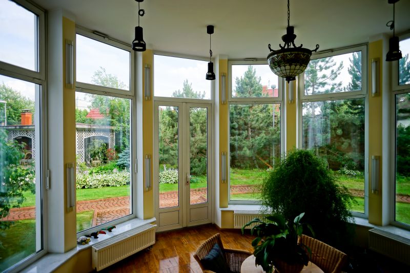 Elegant bay window with seating area